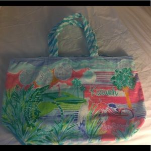 Lilly Pulitzer Kiawah Island Terry Tote Bag NWT